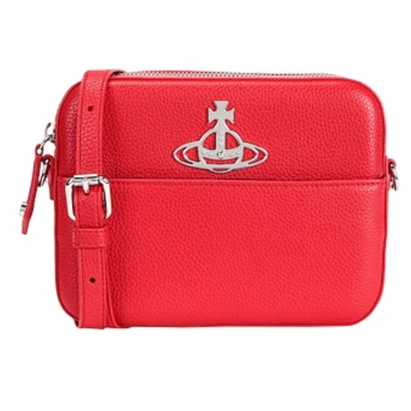 BNWT Vivienne Westwood RED “Johanna” Crossbody Bag - Picture 6 of 10